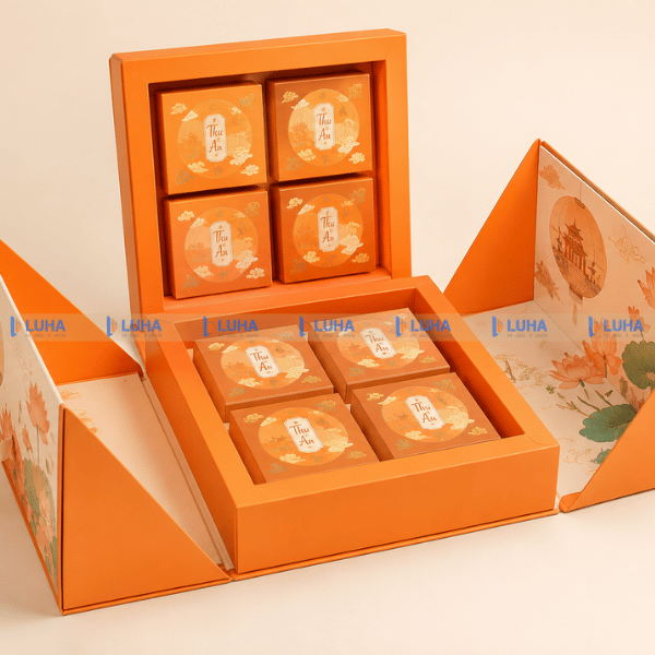 In Hộp Trung Thu Cánh Bướm Cao Cấp Ấn Tượng Cho Doanh Nghiệp