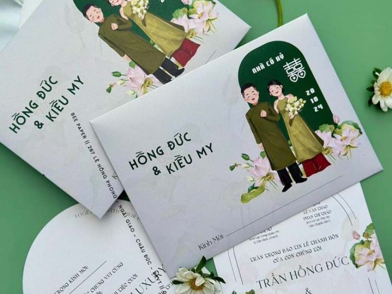 in thiệp cưới
