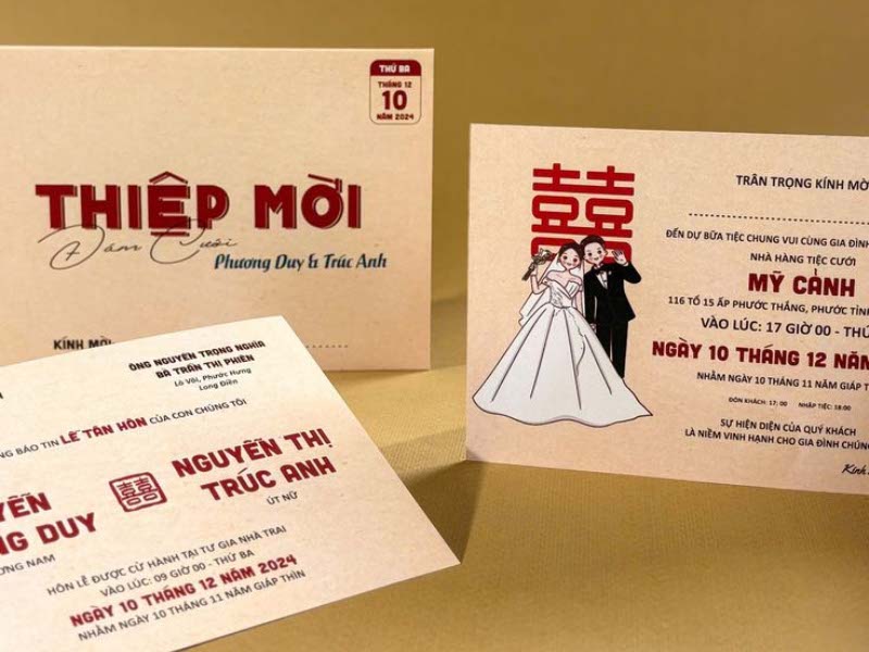 in thiệp cưới
