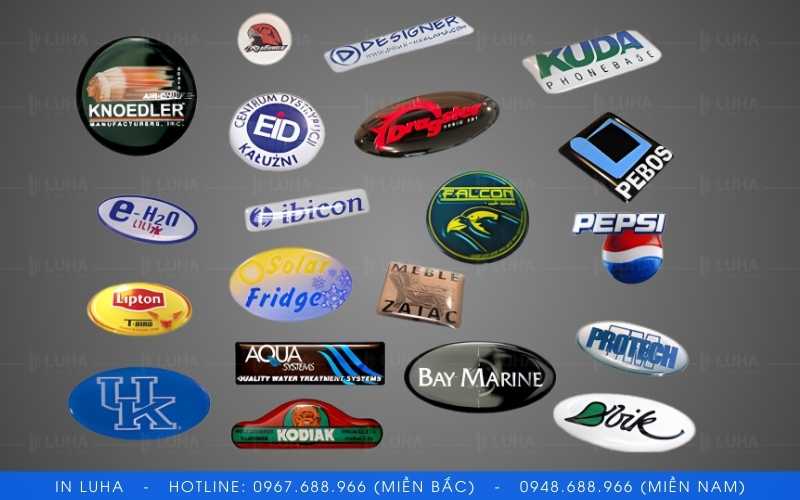 Tạo sự kh&aacute;c biệt bằng c&aacute;ch in tem logo nổi&nbsp;