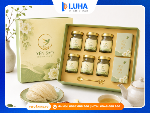 Lựa chọn chất liệu in hộp yến s&agrave;o cao cấp