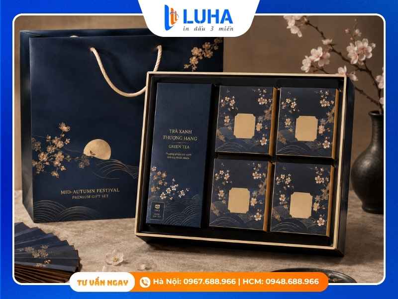 Hộp trung thu k&egrave;m tr&agrave; chống x&ocirc; lệch