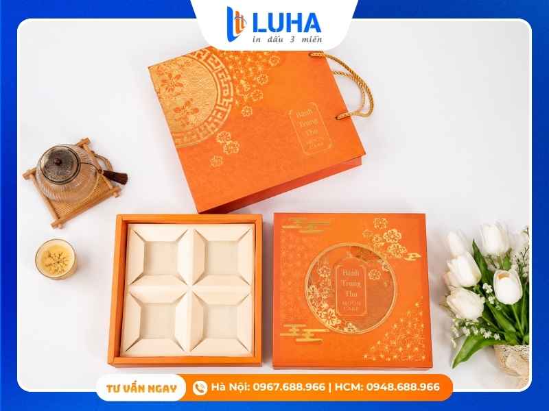 Hộp trung thu nắp nam ch&acirc;m cao cấp tạo trải nghiệm mở hộp sang trọng