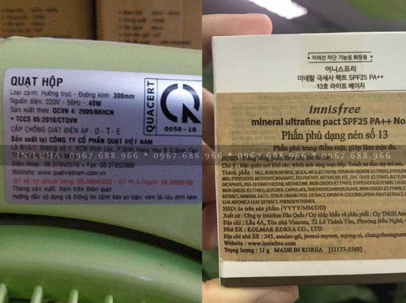 Lưu &yacute; những y&ecirc;u cầu cơ bản về tem phụ sản phẩm