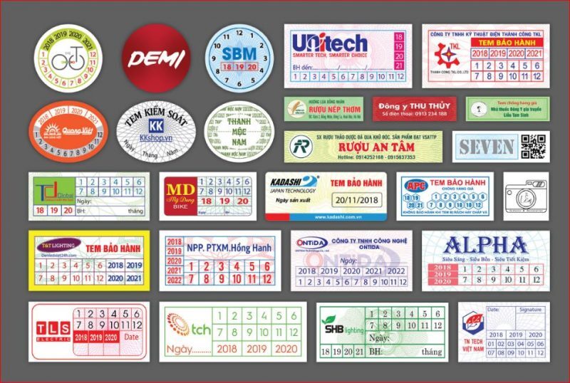 Mẫu in tem niêm phong đẹp số 3