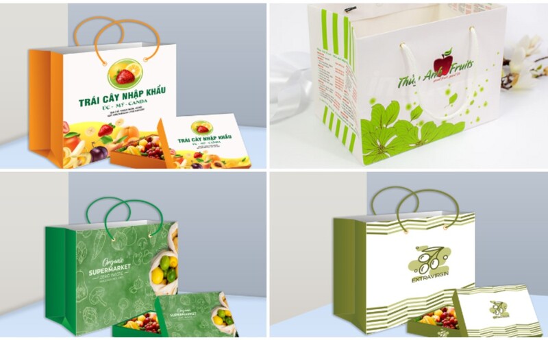 Mẫu t&uacute;i giấy được sản xuất từ giấy Ivory