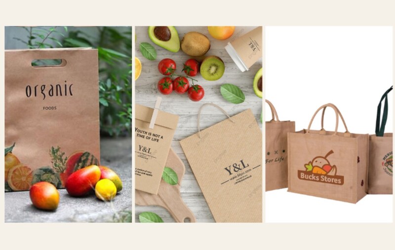 Mẫu t&uacute;i giấy được sản xuất từ giấy Kraft