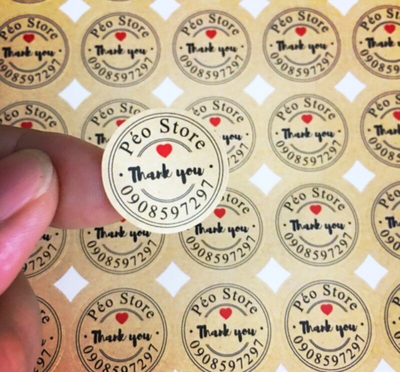 Tất tần tật về in tem dán hộp bánh