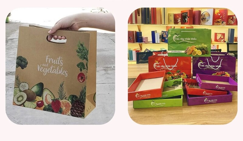 T&uacute;i giấy đựng tr&aacute;i c&acirc;y c&oacute; nhiều k&iacute;ch thước kh&aacute;c nhau