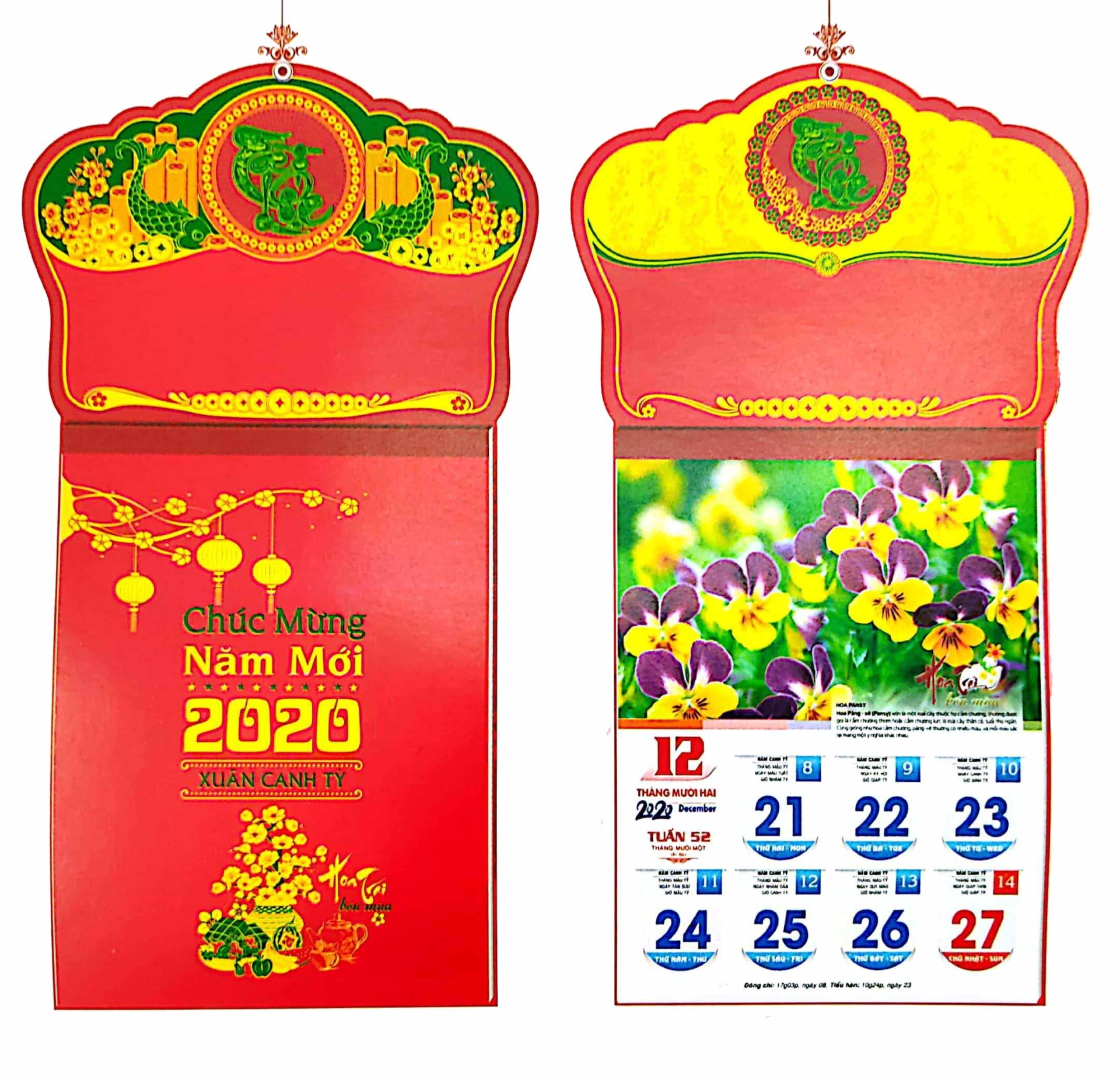 in lịch tết