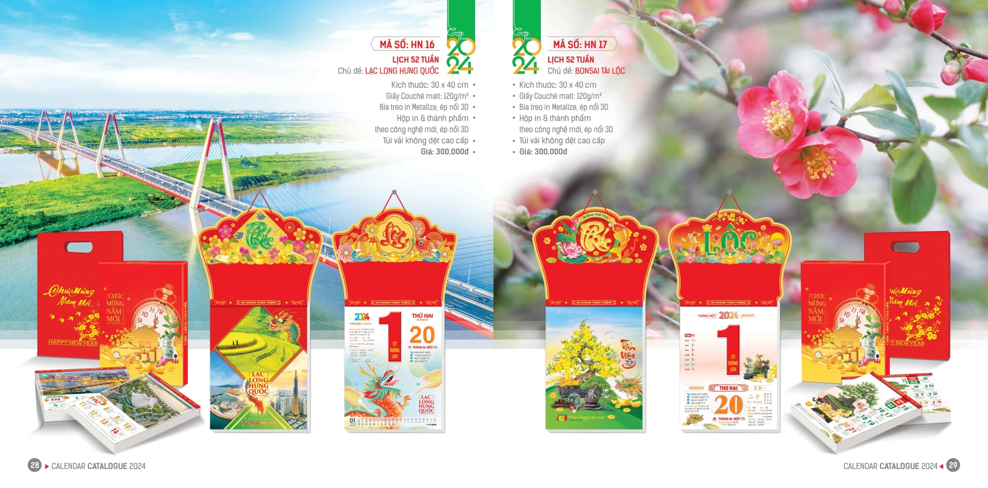 in lịch tết
