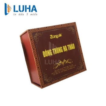 in hộp cứng nắp gập