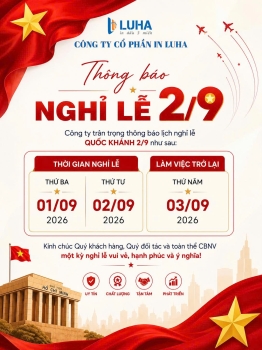 THÔNG BÁO NGHỈ LỄ QUỐC KHÁNH 2/9